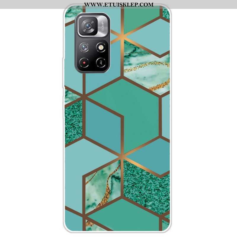 Etui do Poco M4 Pro 5G Geometria Marmuru